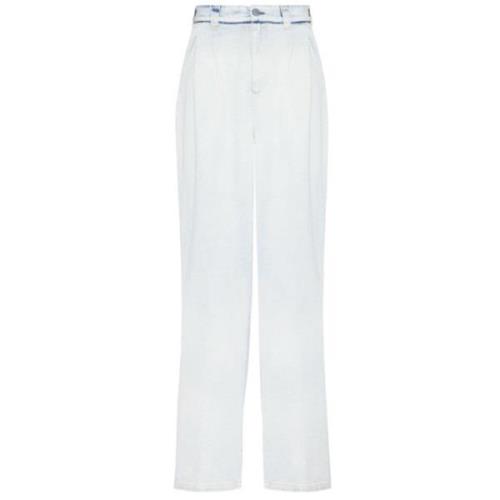 Straight Trousers for Women Maison Margiela , White , Dames