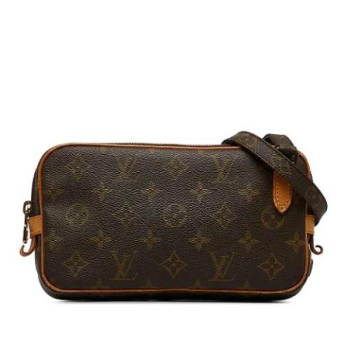 Pre-owned Canvas shoulder-bags Louis Vuitton Vintage , Brown , Dames