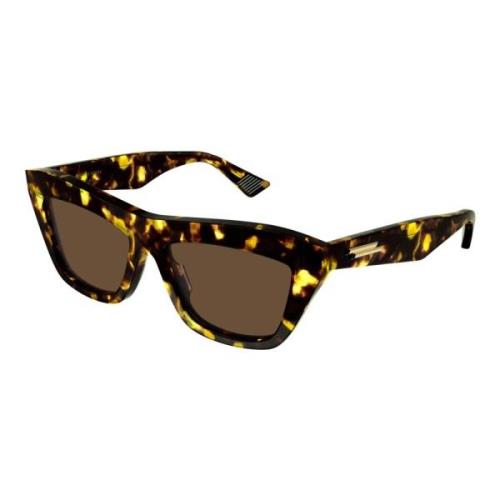 Havana/Brown Sunglasses Bottega Veneta , Multicolor , Dames