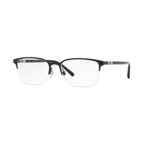 Tubular Check Eyewear Frames Burberry , Black , Unisex