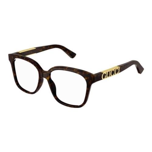 Dark Havana Eyewear Frames Gucci , Brown , Unisex