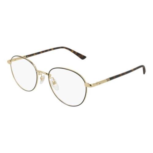 Gold Black Eyewear Frames Gucci , Multicolor , Unisex