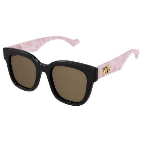 Black Pink/Brown Sunglasses Gucci , Multicolor , Dames