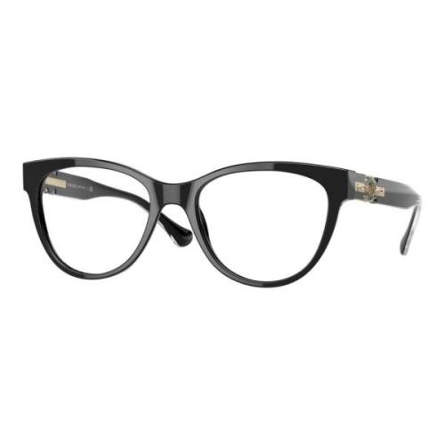 Zwarte brillenframes Versace , Black , Unisex