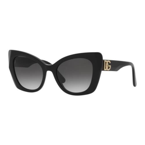 Zwarte/Grijze Zonnebril Dolce & Gabbana , Black , Dames