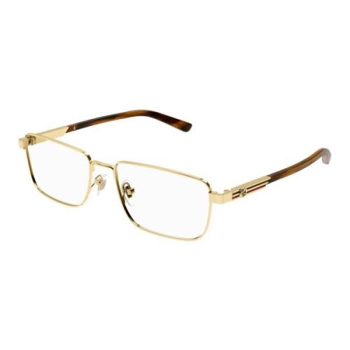 Havana Gold Brilmontuur Gucci , Multicolor , Unisex