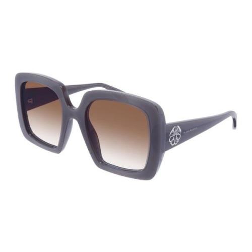 Grey/Brown Shaded Sunglasses Alexander McQueen , Multicolor , Dames