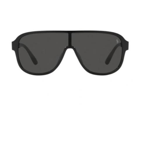 Sportieve zonnebril met spiegelglazen Ralph Lauren , Black , Unisex