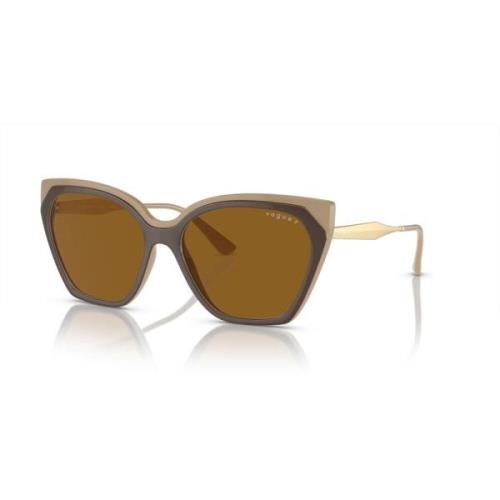 Brown Nude/Dark Brown Sunglasses Vogue , Brown , Dames