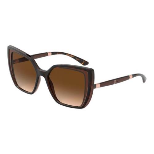 DG Monogram Sunglasses Dolce & Gabbana , Brown , Dames