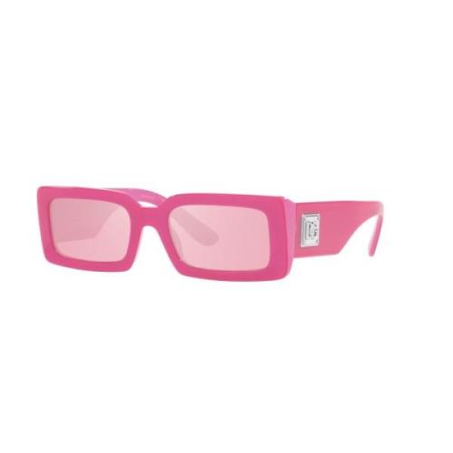 Metallic Pink/Pink Sunglasses Dolce & Gabbana , Pink , Dames