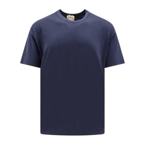 Blauwe Crew-neck T-shirt Ten C , Blue , Heren