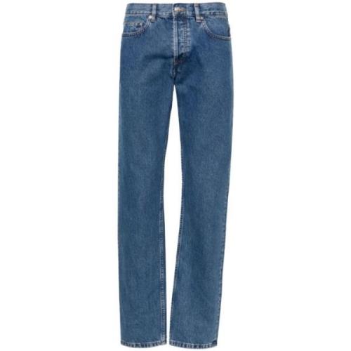 Klassieke Straight Cut Denim Jeans A.p.c. , Blue , Heren