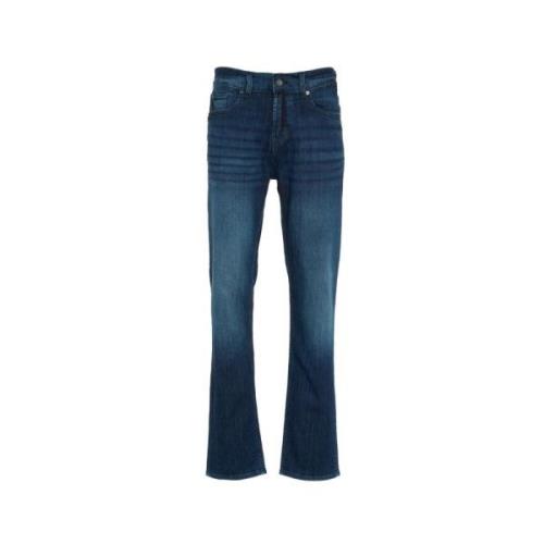 Blauwe Ss24 Heren Jeans 7 For All Mankind , Blue , Heren