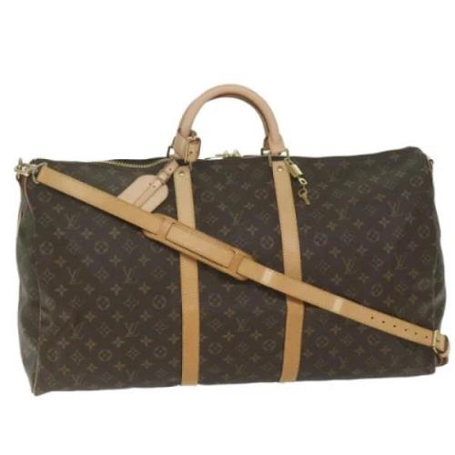 Pre-owned Canvas handbags Louis Vuitton Vintage , Brown , Dames