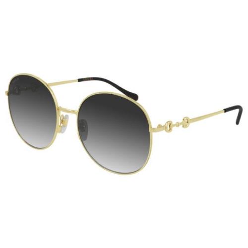 Gold/Grey Shaded Sunglasses Gucci , Yellow , Dames