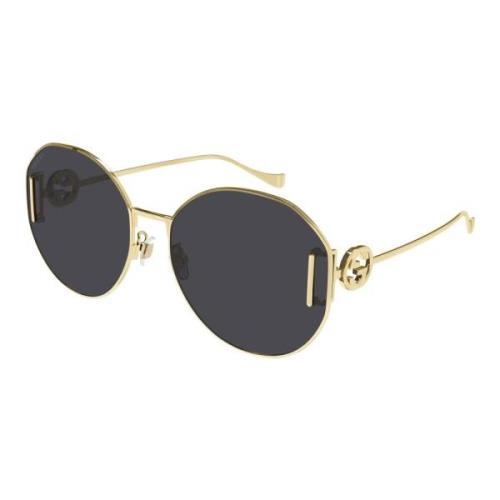Gold/Grey Sunglasses Gucci , Yellow , Dames