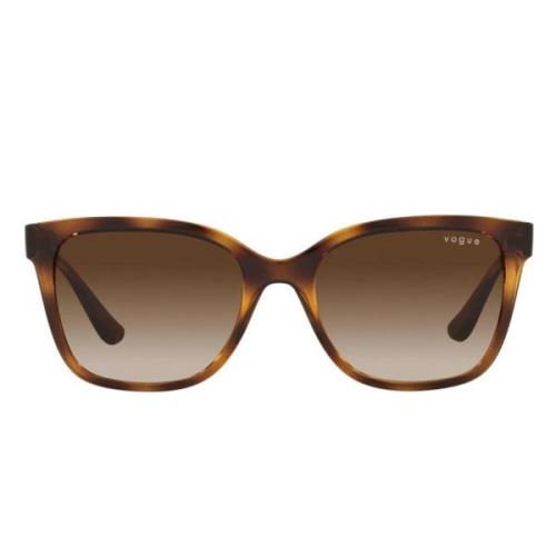 Havana Zonnebril met Bruin Shaded Glazen Vogue , Multicolor , Dames