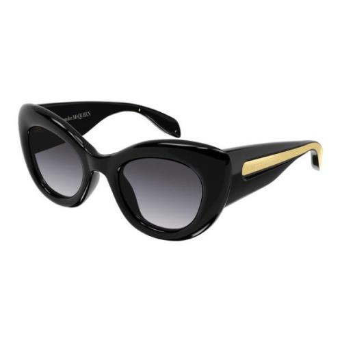 Black/Grey Shaded Sunglasses Alexander McQueen , Black , Dames