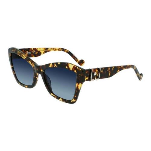 Vintage Tortoise/Blue Shaded Sunglasses Liu Jo , Multicolor , Dames