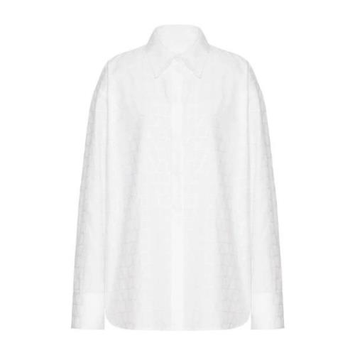 Toile Iconographe Overhemd Valentino Garavani , White , Dames