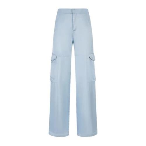 Wide Trousers Gcds , Blue , Dames