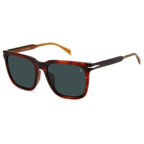 Brown Horn/Blue Sunglasses Eyewear by David Beckham , Multicolor , Her...