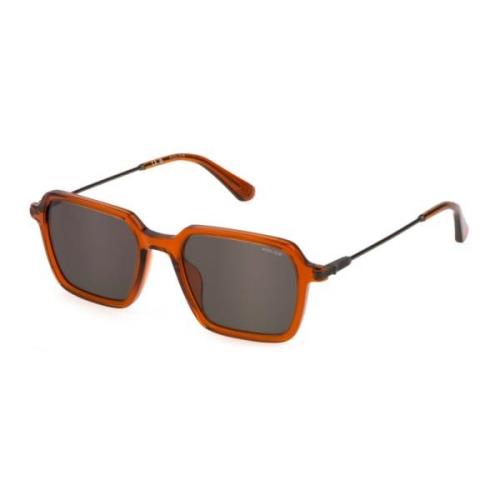 Octane 7 Sunglasses Brown Orange/Smoke Police , Orange , Unisex