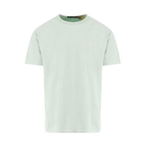 Custom Slim Polo Shirt Geborduurd Logo Ralph Lauren , Green , Dames