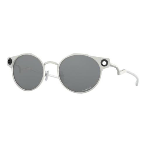 Deadbolt Sunglasses Satin Chrome/Prizm Black Oakley , Gray , Heren