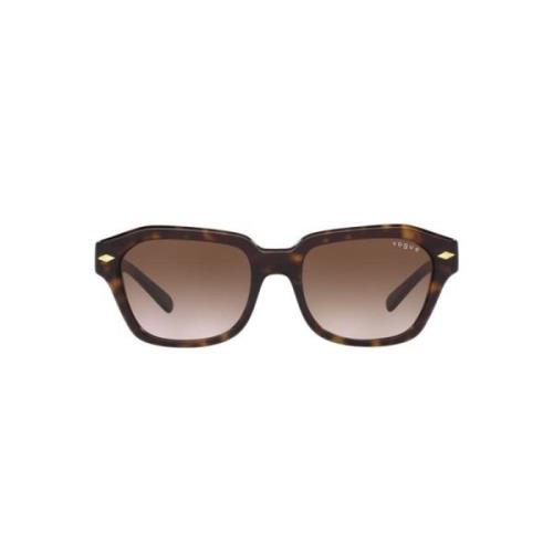 Havana/Burgundy Shaded Sunglasses Vogue , Multicolor , Dames