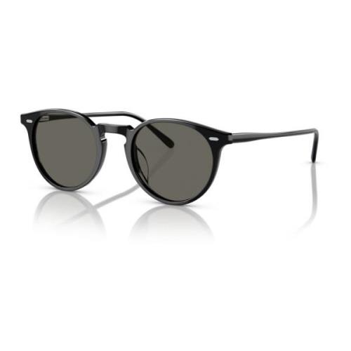 Zwart/Carbon Grijs Zonnebril N.02 SUN Oliver Peoples , Black , Unisex