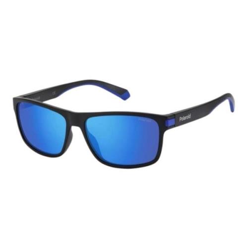 Matte Black/Blue Sunglasses Polaroid , Black , Heren