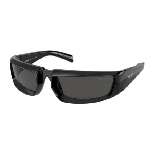 Black/Dark Grey Sunglasses Prada , Black , Heren