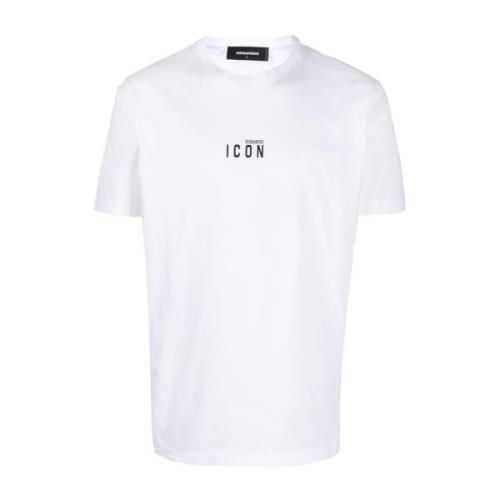 Witte T-shirt en Polo Collectie Dsquared2 , White , Heren