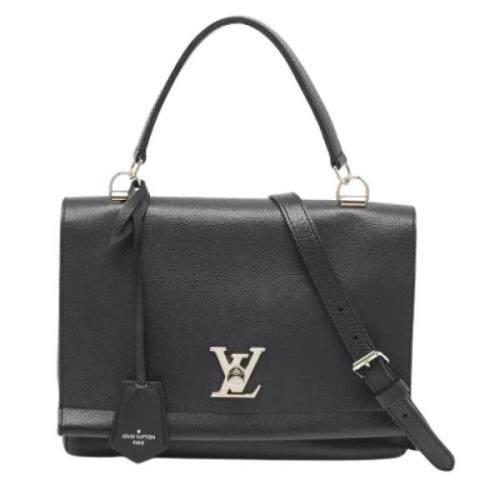 Pre-owned Leather handbags Louis Vuitton Vintage , Black , Dames