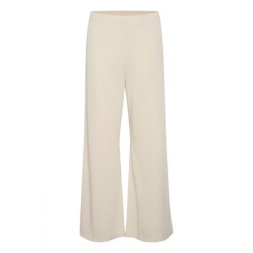 Wide Trousers Part Two , Beige , Dames