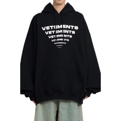 Sweatshirts Vetements , Black , Heren