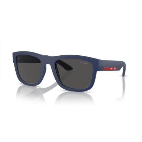 Linea Rossa Sunglasses Blue/Dark Grey Prada , Blue , Heren