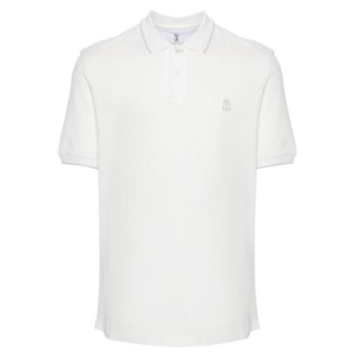 Luxe T-shirts en Polos Brunello Cucinelli , White , Heren