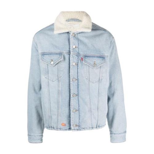 Denimjas met Nepbont Voering ERL , Blue , Heren