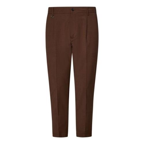 Slim-fit Trousers Golden Craft , Brown , Heren