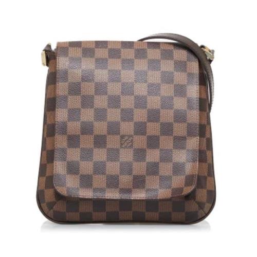 Pre-owned Canvas shoulder-bags Louis Vuitton Vintage , Brown , Dames