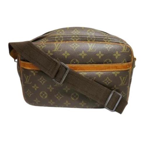 Pre-owned Canvas shoppers Louis Vuitton Vintage , Brown , Dames