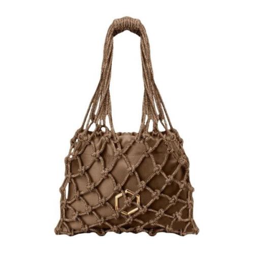 Carrie Fonkelende Mini Tas Hibourama , Brown , Dames