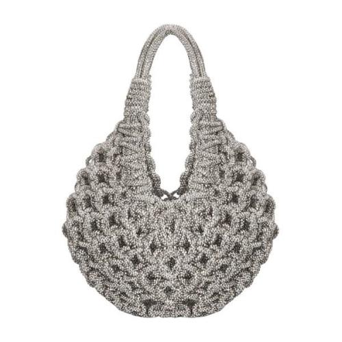 Handgemaakte Diamond Hobo Tas Hibourama , Gray , Dames