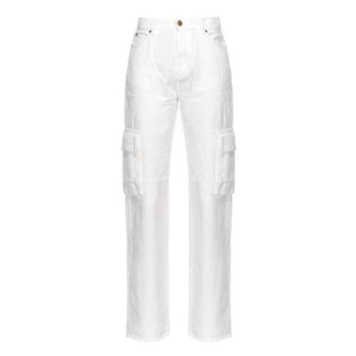 Straight Jeans Pinko , White , Dames