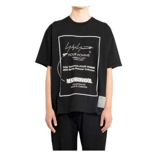 T-Shirts Yohji Yamamoto , Black , Heren