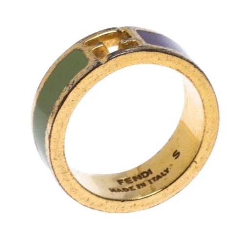 Pre-owned Metal rings Fendi Vintage , Multicolor , Dames