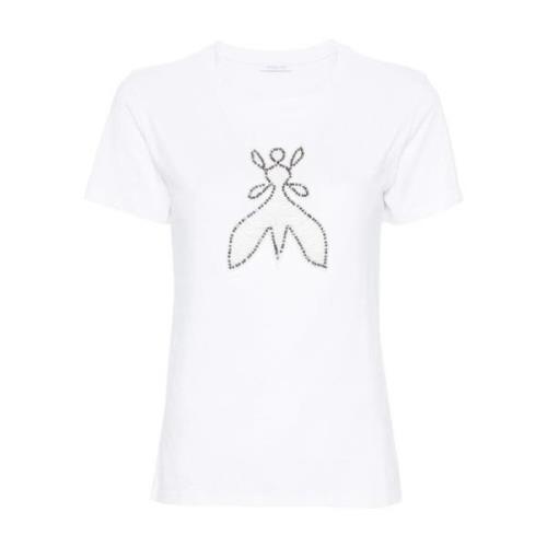 Geborduurd Fly T-Shirt Patrizia Pepe , White , Dames